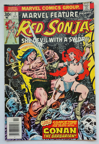 MARVEL FEATURE #7 RED SONJA 1976 Red Sonja MARVEL COMICS