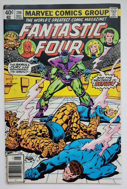FANTASTIC FOUR #206 1979 NEWSSTAND Fantastic Four MARVEL COMICS