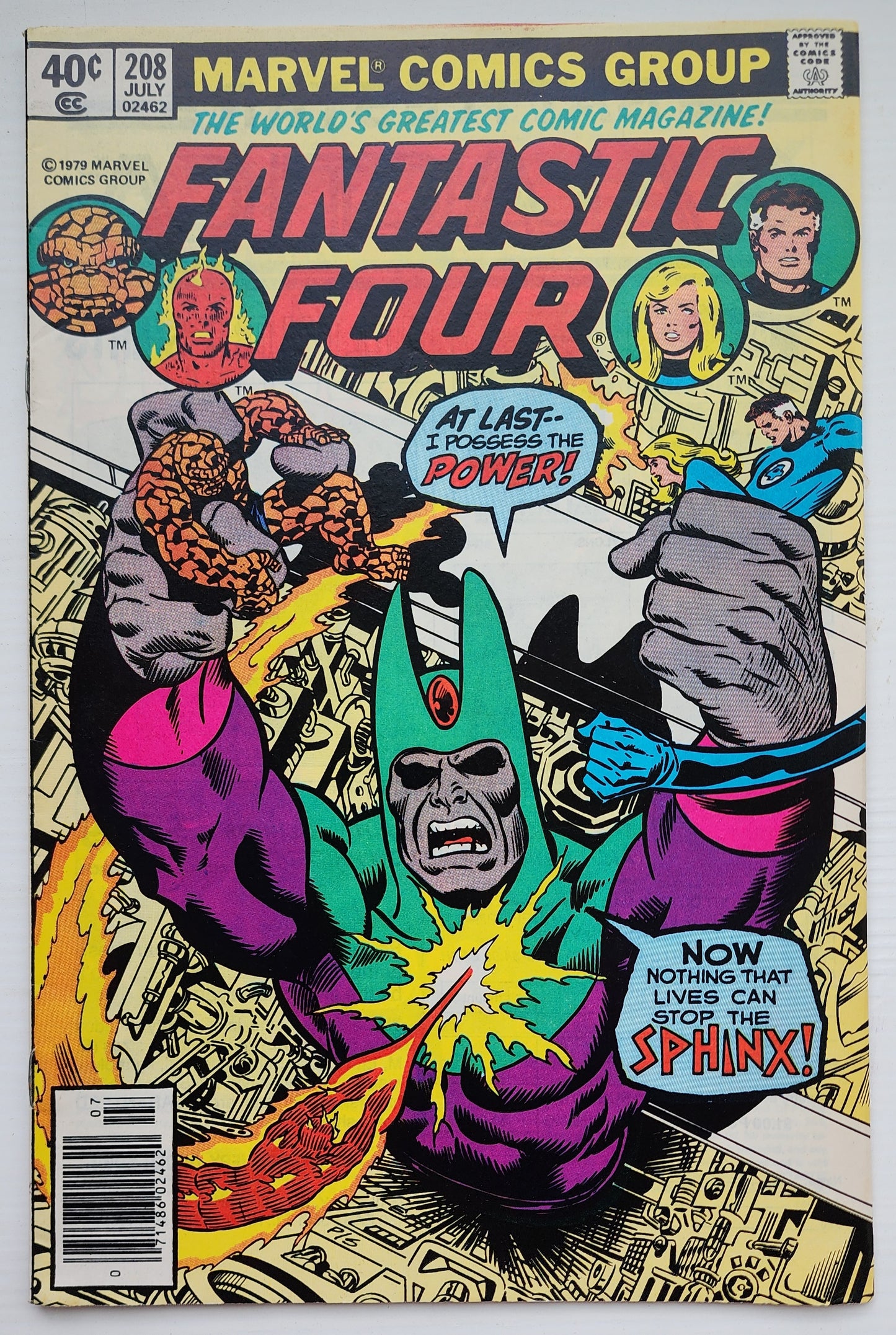 FANTASTIC FOUR #208 1979 NEWSSTAND Fantastic Four MARVEL COMICS