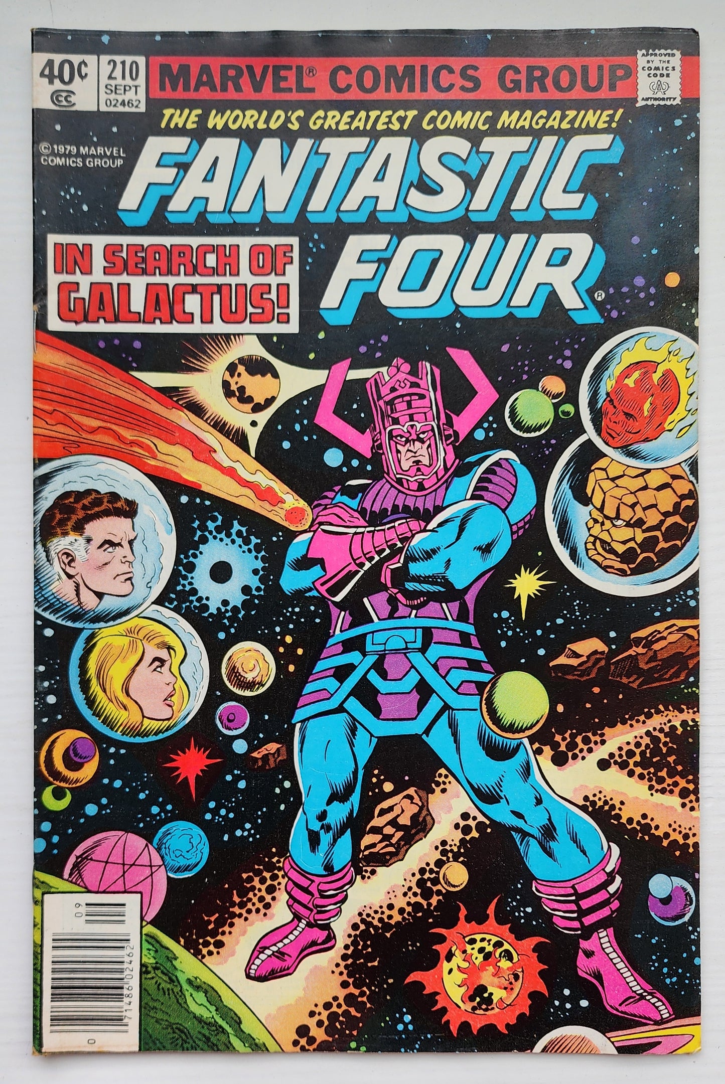 FANTASTIC FOUR #210 1979 GALACTUS NEWSSTAND Fantastic Four MARVEL COMICS