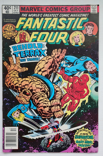 FANTASTIC FOUR #211 1979 NEWSSTAND 1st Terrax Fantastic Four MARVEL COMICS