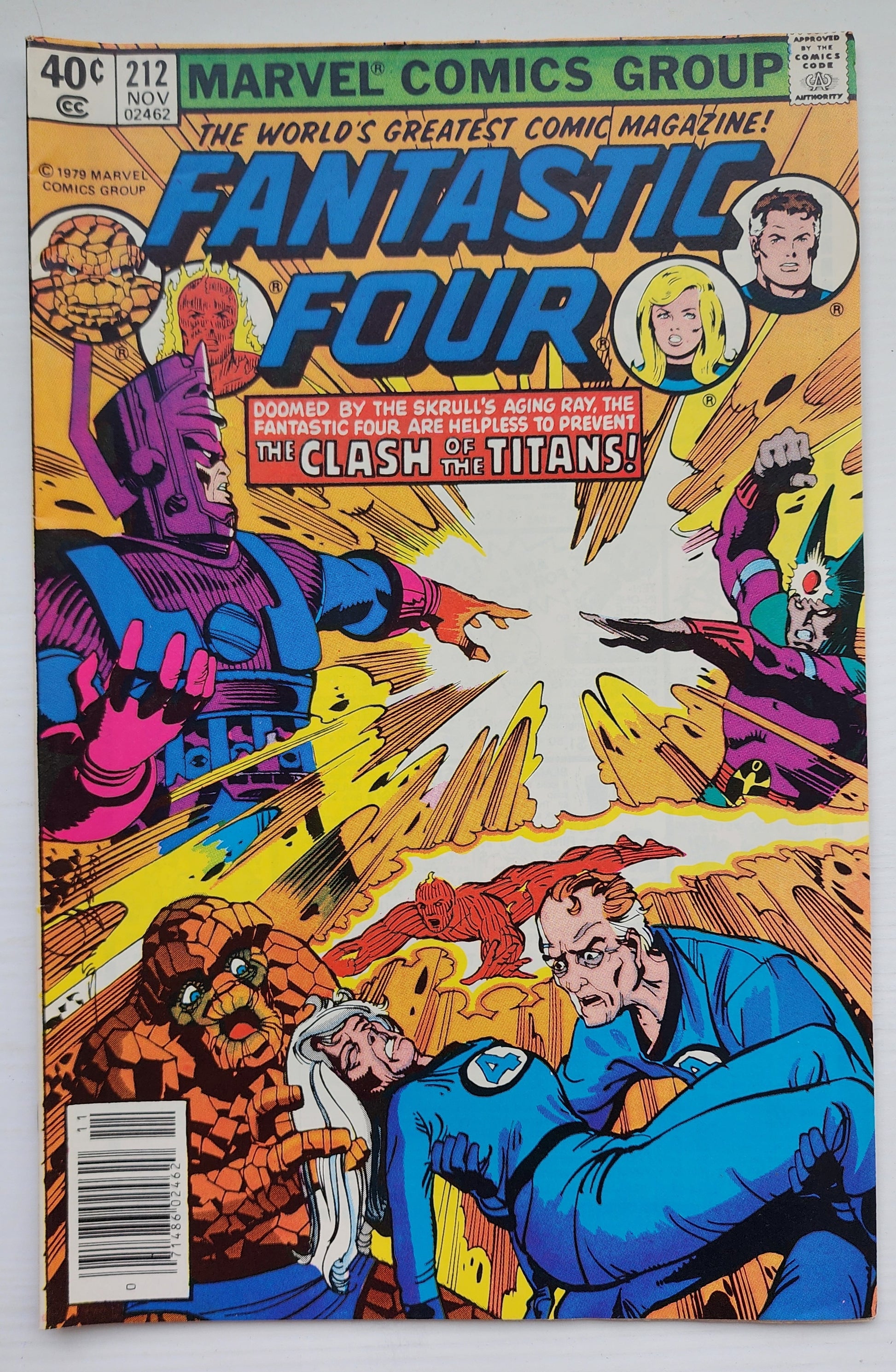 FANTASTIC FOUR #212 1979 GALACTUS HIGH EVOLUTIONARY NEWSSTAND Fantastic Four MARVEL COMICS