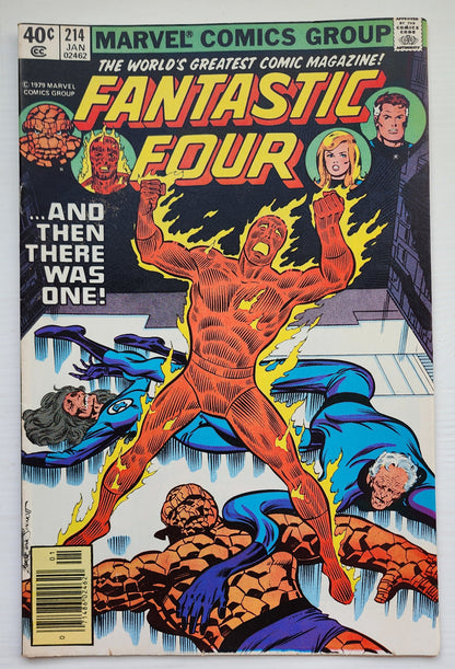 FANTASTIC FOUR #214 1980 NEWSSTAND Fantastic Four MARVEL COMICS