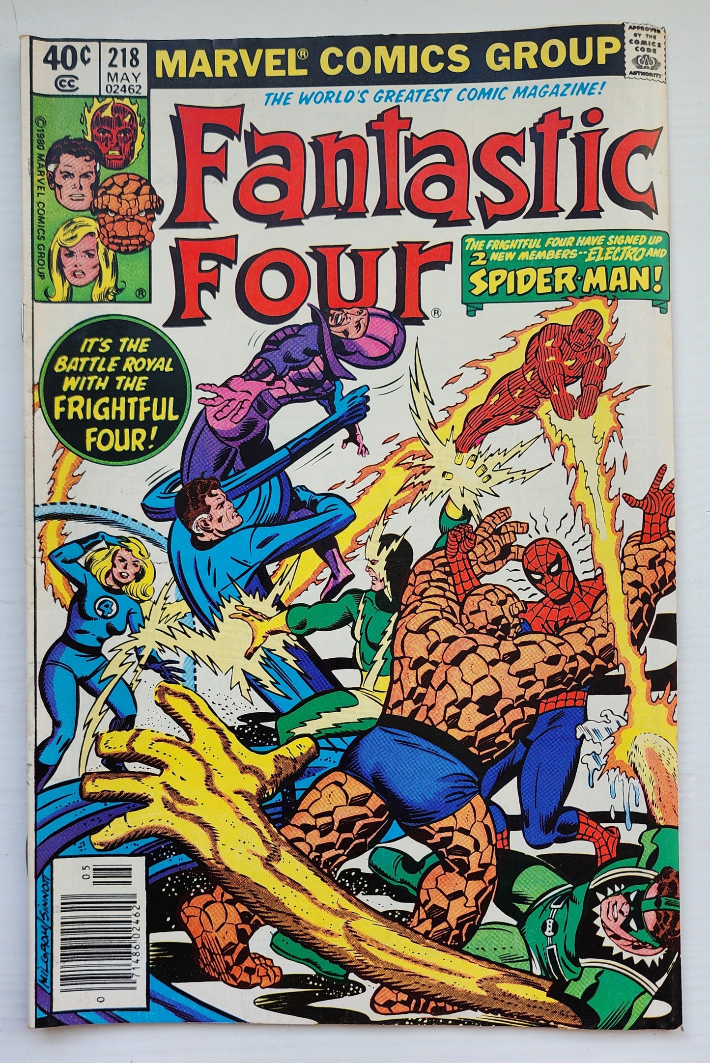 FANTASTIC FOUR #218 1980 NEWSSTAND Fantastic Four MARVEL COMICS