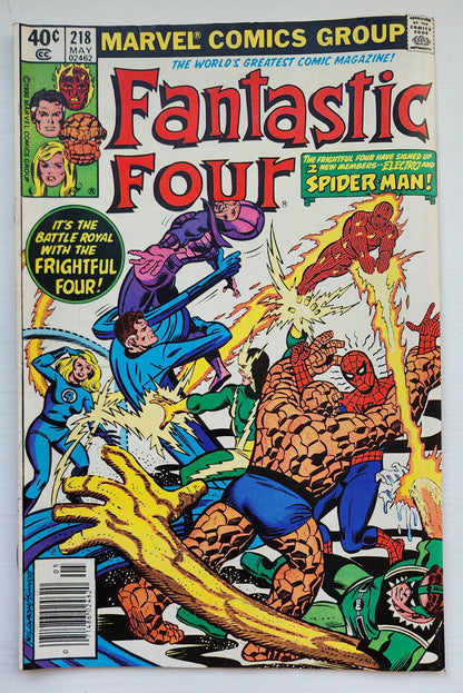 FANTASTIC FOUR #218 1980 NEWSSTAND Fantastic Four MARVEL COMICS