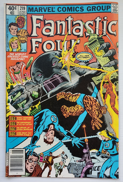 FANTASTIC FOUR #219 1980 NEWSSTAND Fantastic Four MARVEL COMICS