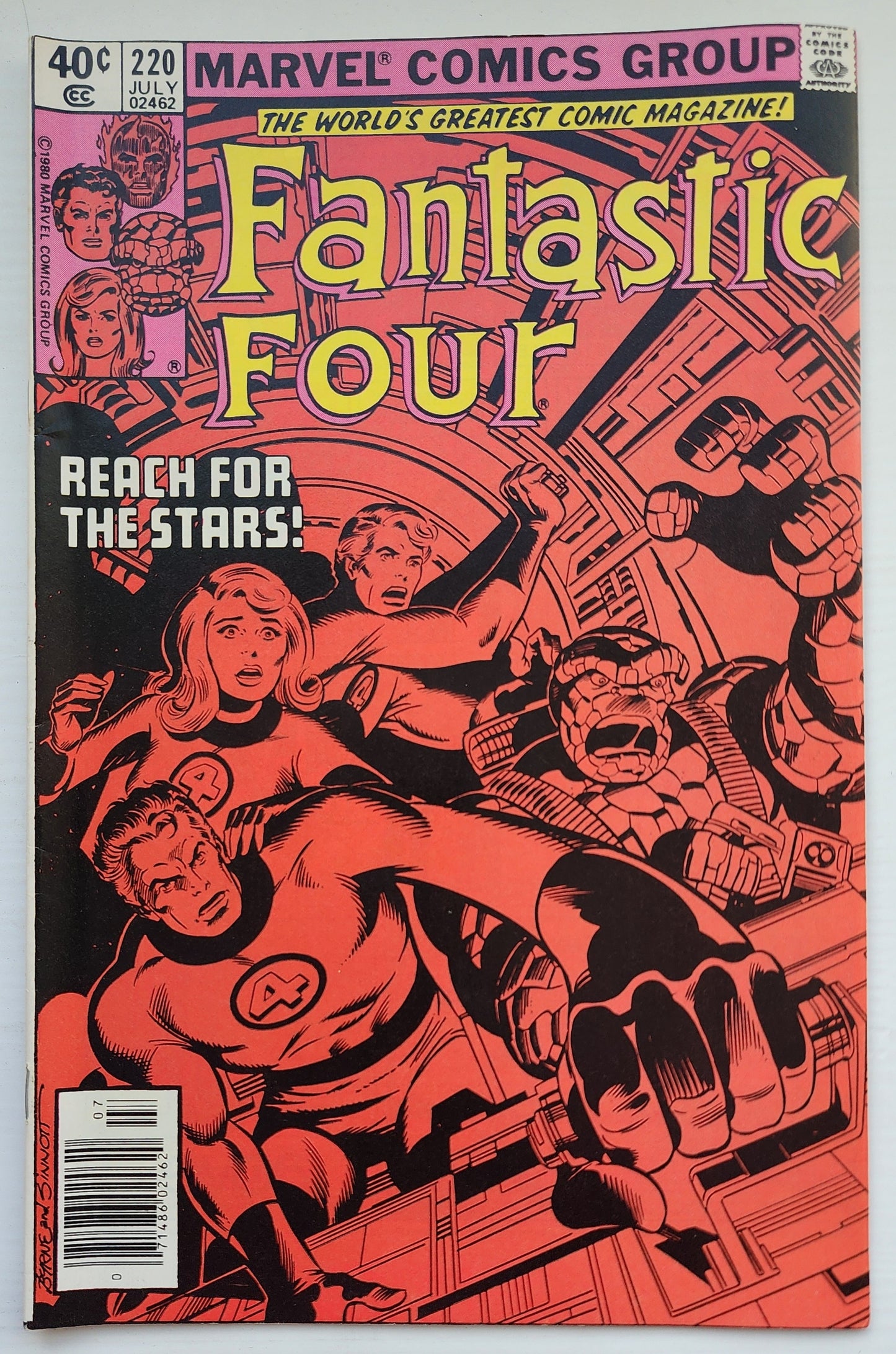FANTASTIC FOUR #220 1980 NEWSSTAND Fantastic Four MARVEL COMICS