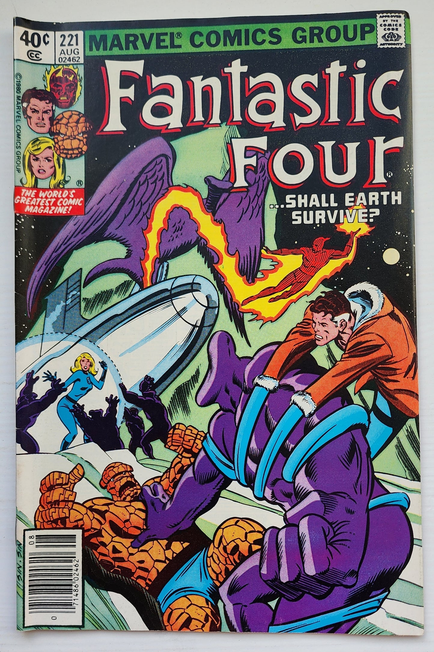 FANTASTIC FOUR #221 1980 NEWSSTAND Fantastic Four MARVEL COMICS