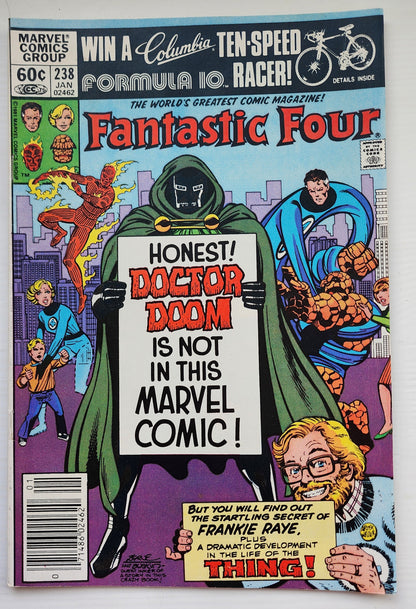 FANTASTIC FOUR #238 1981 NEWSSTAND (ORIGIN FRANKIE RAYE NOVA) Fantastic Four MARVEL COMICS