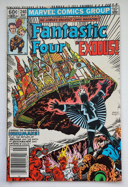 FANTASTIC FOUR #240 1982 NEWSSTAND (1ST APP LUNA MAXIMOFF) Fantastic Four MARVEL COMICS