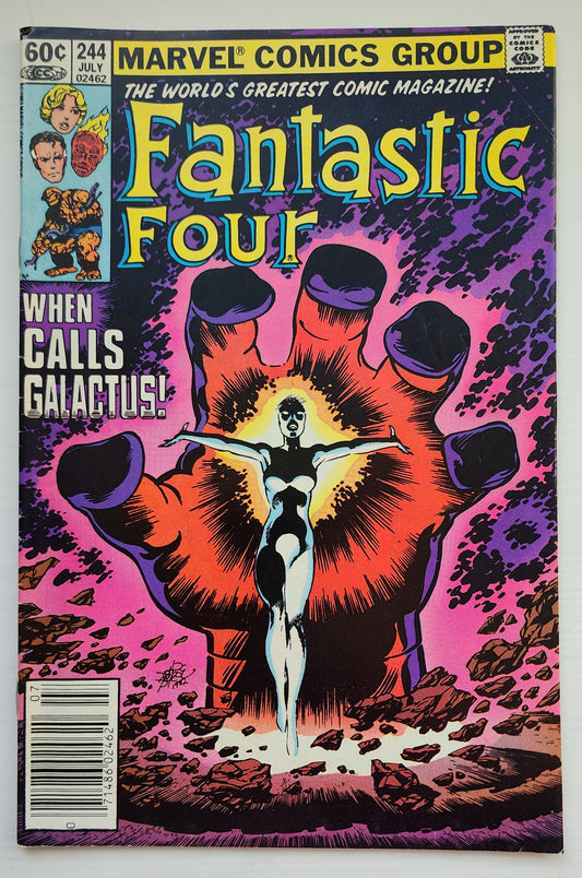 FANTASTIC FOUR #244 1982 GALACTUS NEWSSTAND (1ST APP FRANKIE RAY NOVA) Fantastic Four MARVEL COMICS
