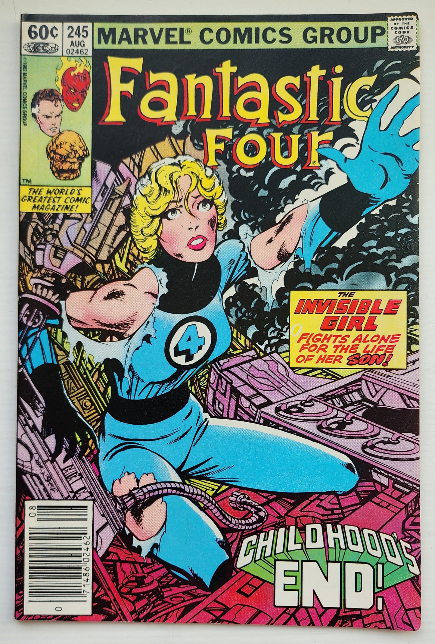 FANTASTIC FOUR #245 1982 NEWSSTAND (1ST APP FRANKLIN RICHARDS AVATAR) Fantastic Four MARVEL COMICS