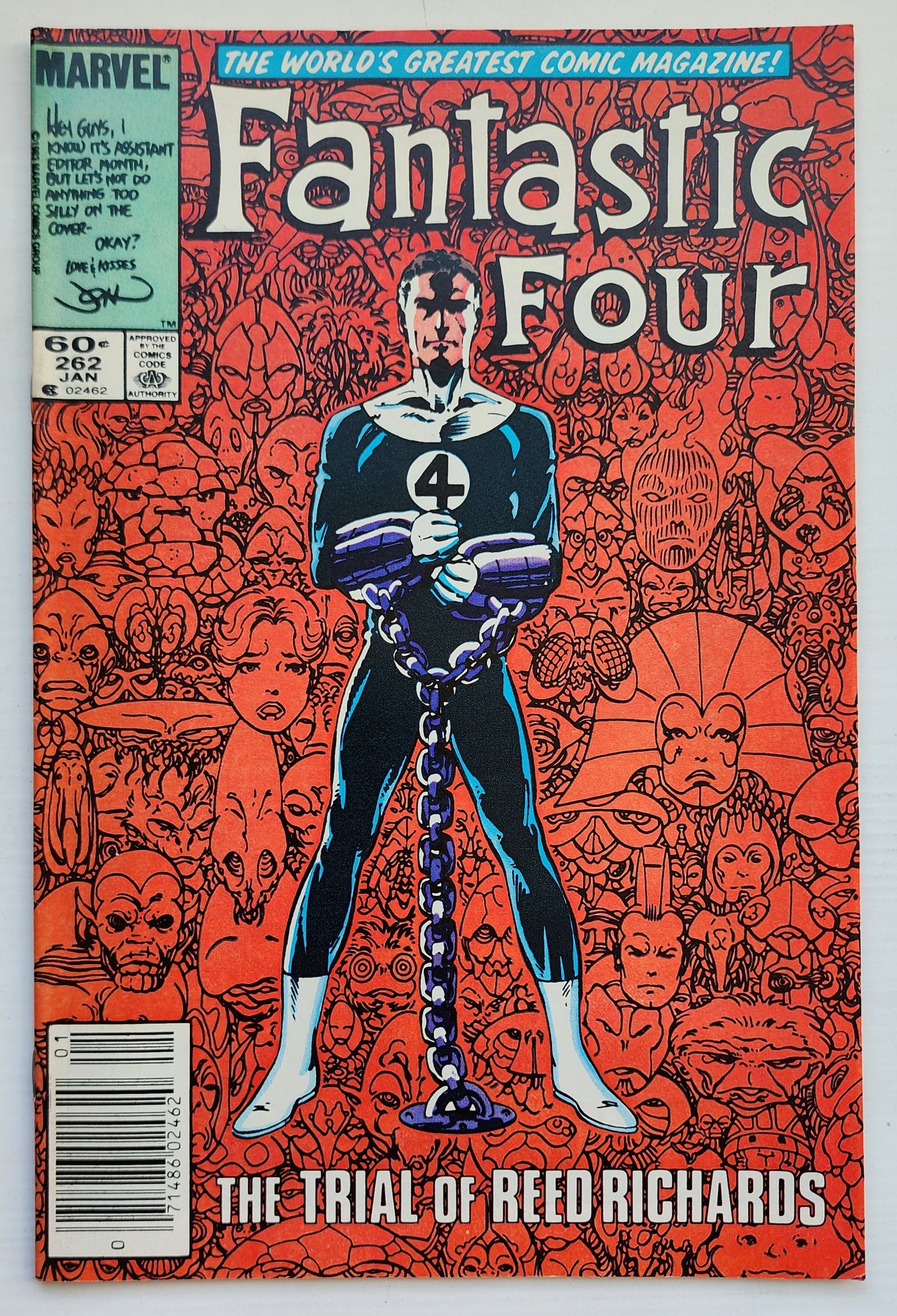 FANTASTIC FOUR #262 1984 NEWSSTAND Fantastic Four MARVEL COMICS