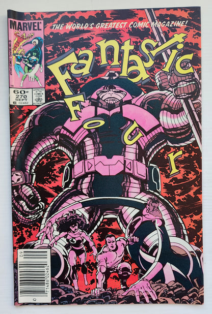 FANTASTIC FOUR #270 1984 NEWSSTAND Fantastic Four MARVEL COMICS