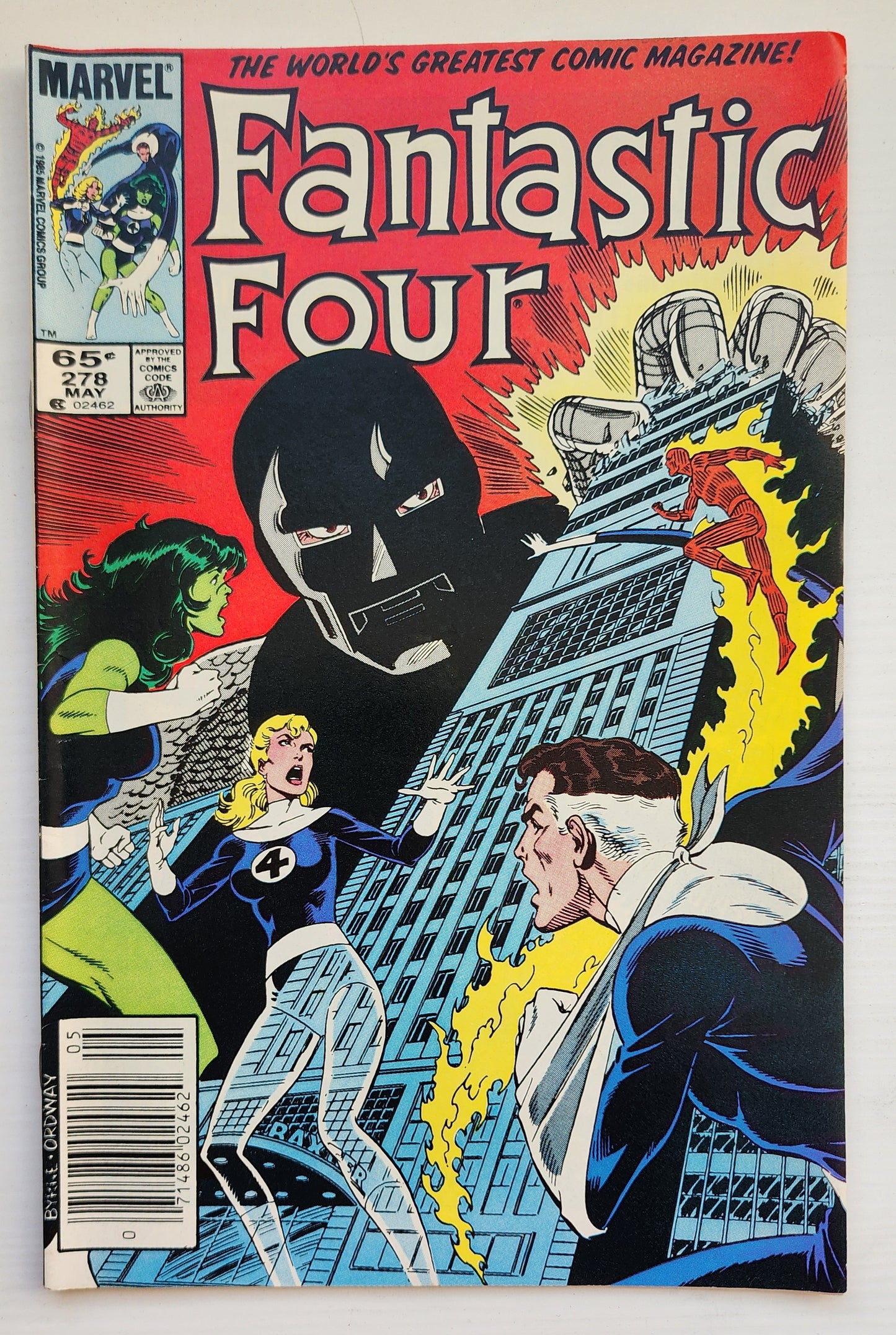 FANTASTIC FOUR #278 1985 NEWSSTAND (KRISTOFF VERNARD BECOMES DR DOOM) Fantastic Four MARVEL COMICS