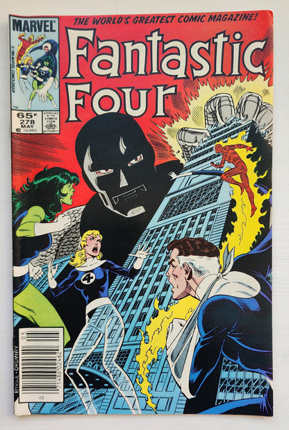 FANTASTIC FOUR #278 1985 NEWSSTAND (KRISTOFF VERNARD BECOMES DR DOOM) Fantastic Four MARVEL COMICS