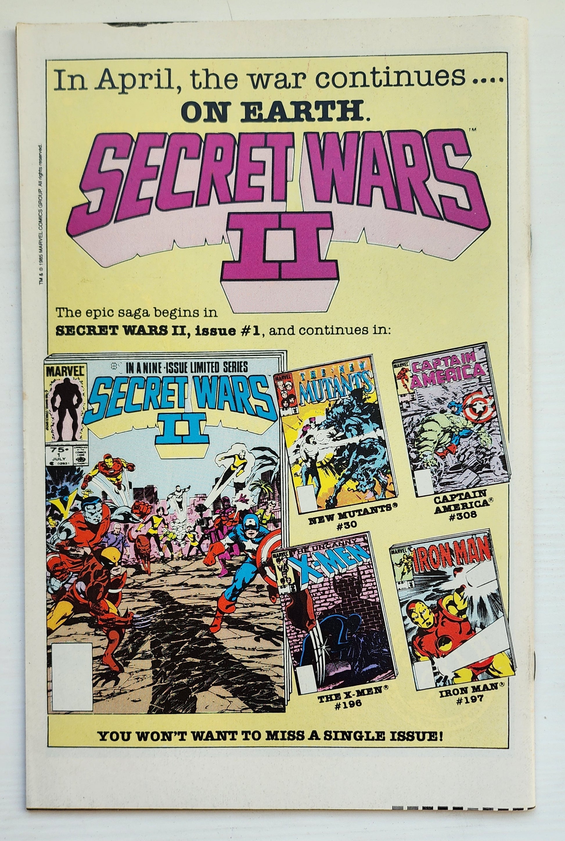 FANTASTIC FOUR #278 1985 NEWSSTAND (KRISTOFF VERNARD BECOMES DR DOOM) Fantastic Four MARVEL COMICS