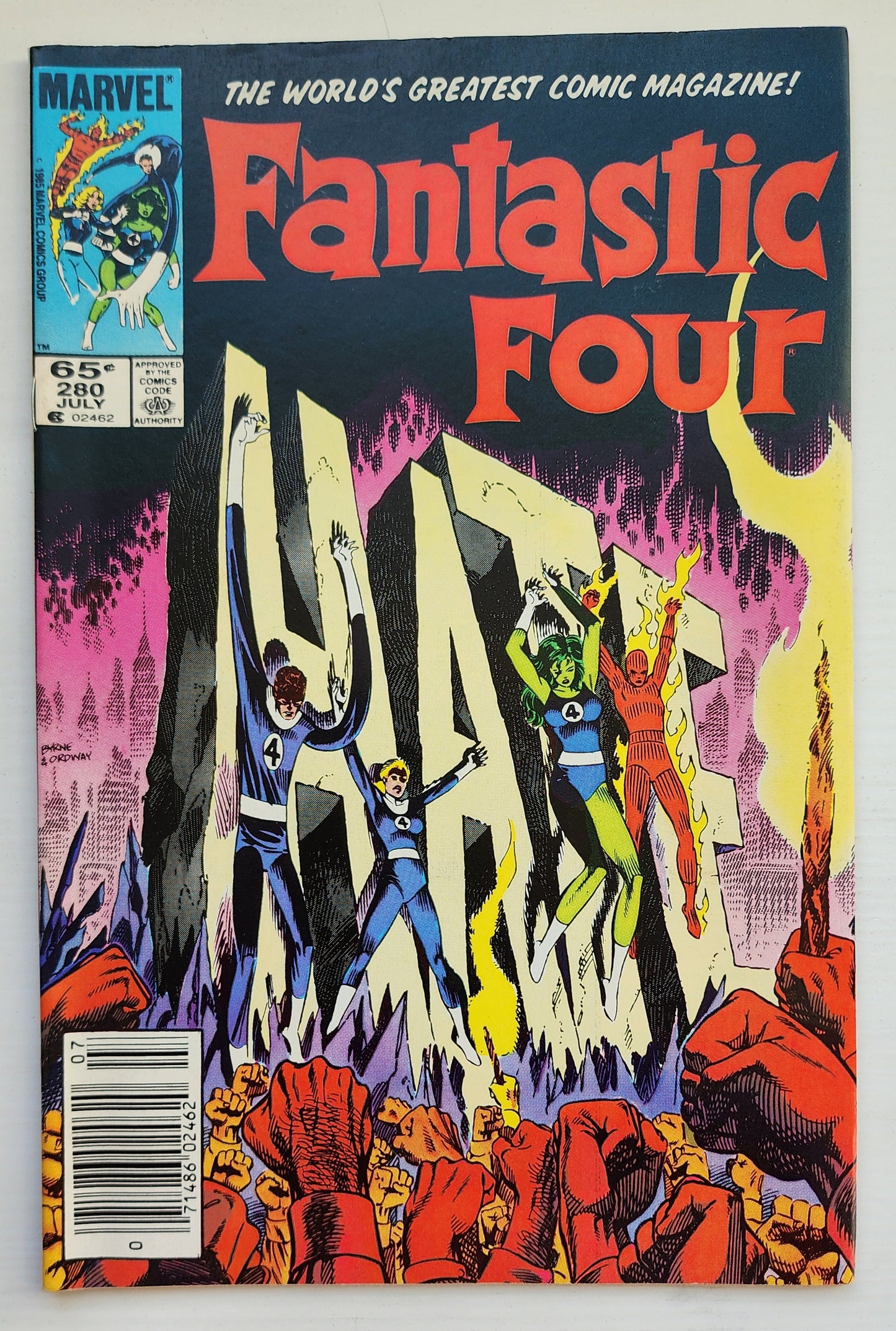 FANTASTIC FOUR #280 1985 NEWSSTAND Fantastic Four MARVEL COMICS