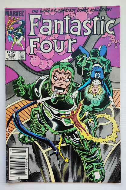 FANTASTIC FOUR #283 1985 NEWSSTAND Fantastic Four MARVEL COMICS