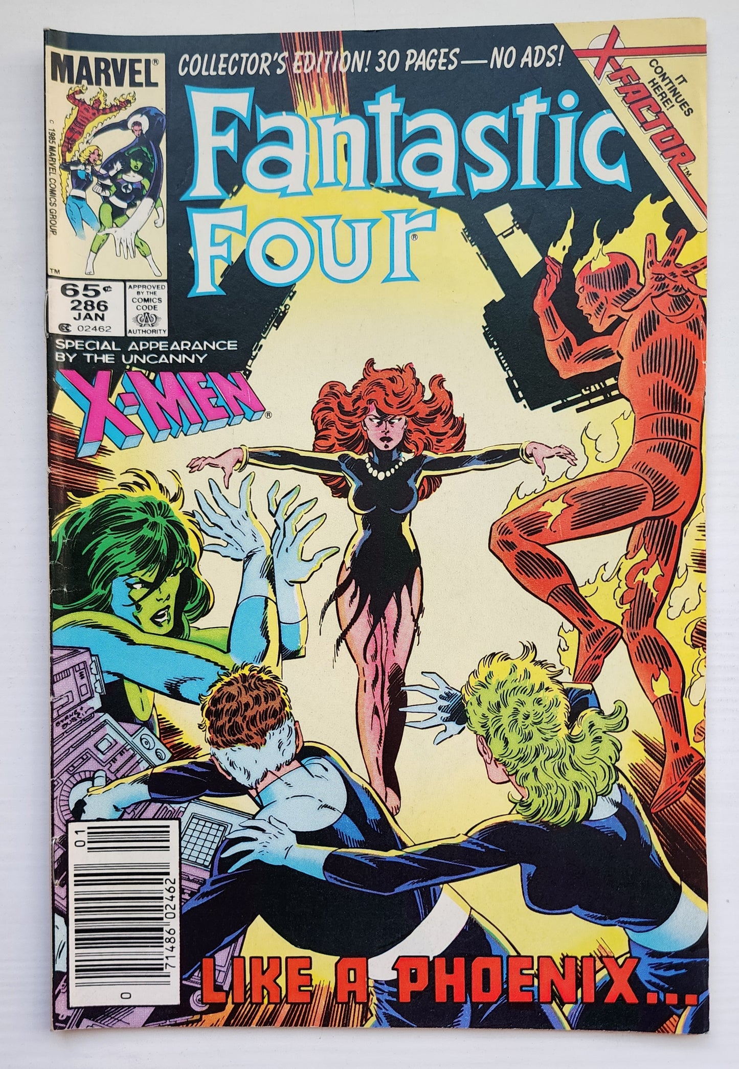 FANTASTIC FOUR #286 1986 NEWSSTAND Fantastic Four MARVEL COMICS