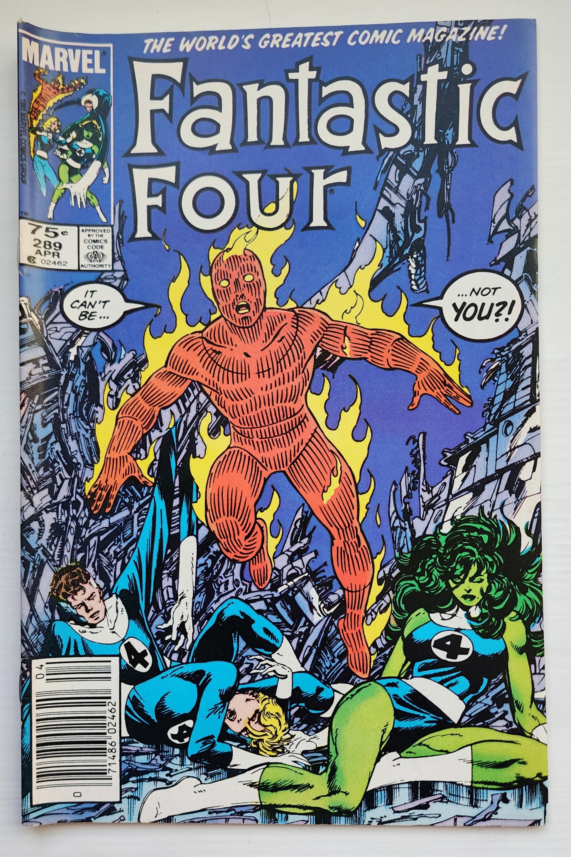 FANTASTIC FOUR #289 1986 NEWSSTAND Fantastic Four MARVEL COMICS
