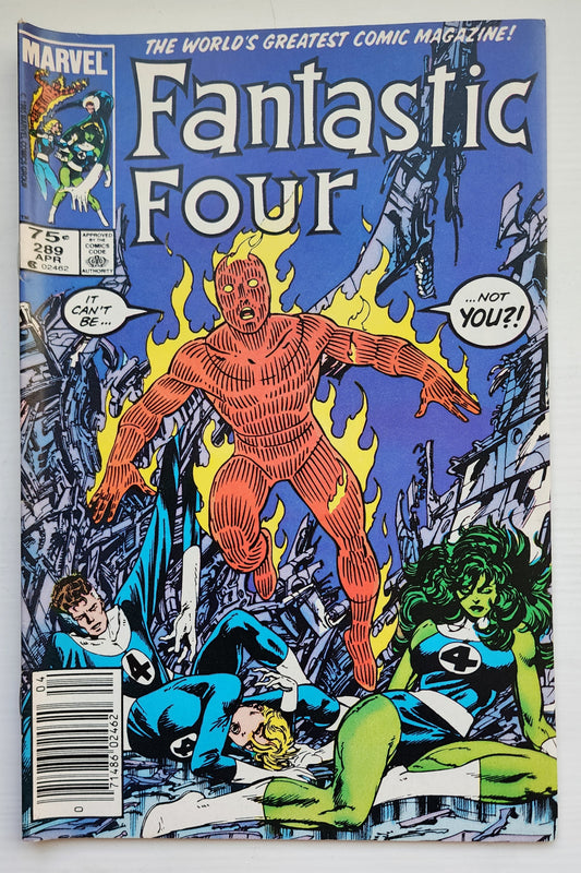 FANTASTIC FOUR #289 1986 NEWSSTAND Fantastic Four MARVEL COMICS