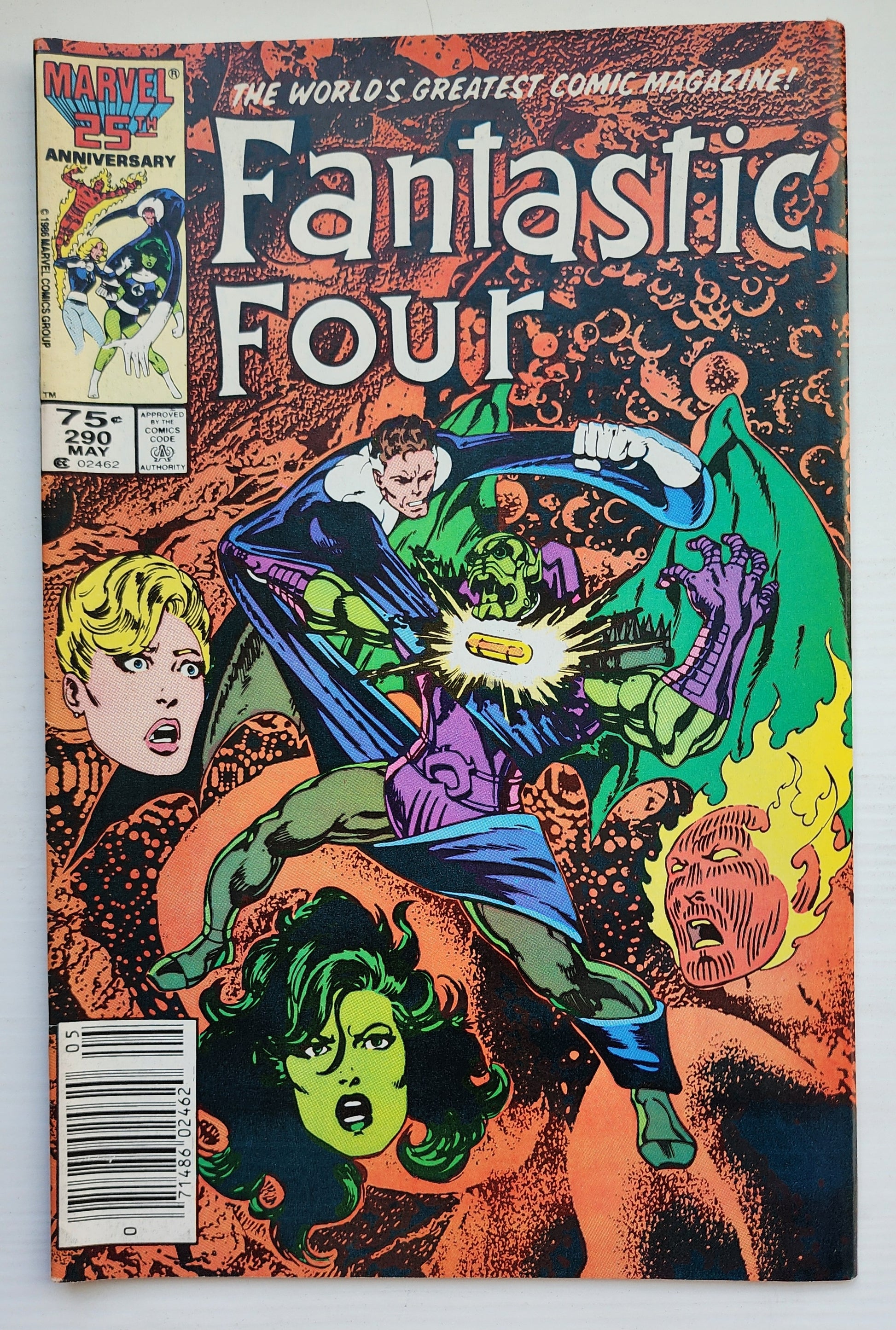 FANTASTIC FOUR #290 1986 NEWSSTAND Fantastic Four MARVEL COMICS