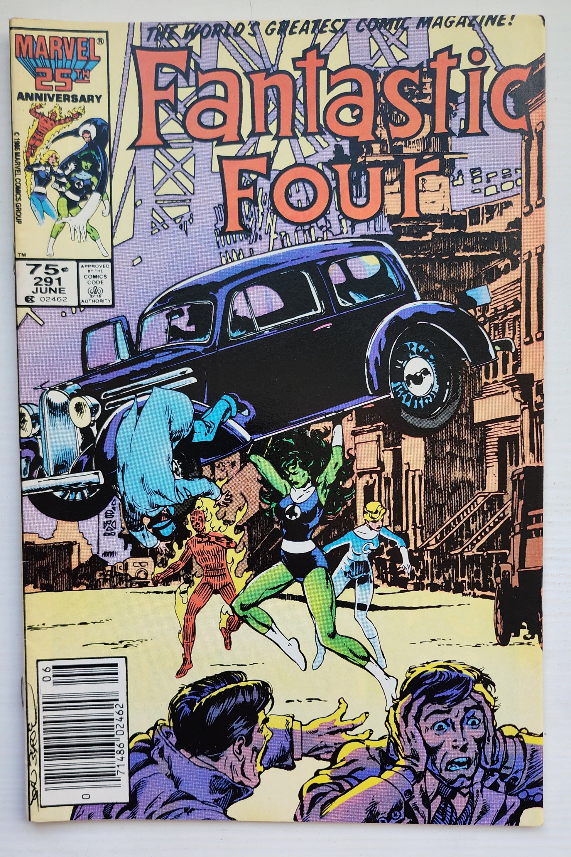 FANTASTIC FOUR #291 1986 NEWSSTAND HOMAGE Fantastic Four MARVEL COMICS