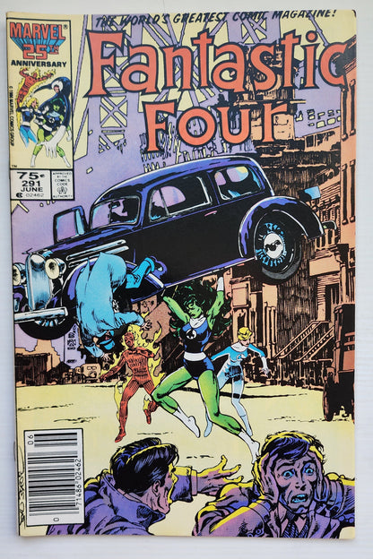 FANTASTIC FOUR #291 1986 NEWSSTAND HOMAGE Fantastic Four MARVEL COMICS