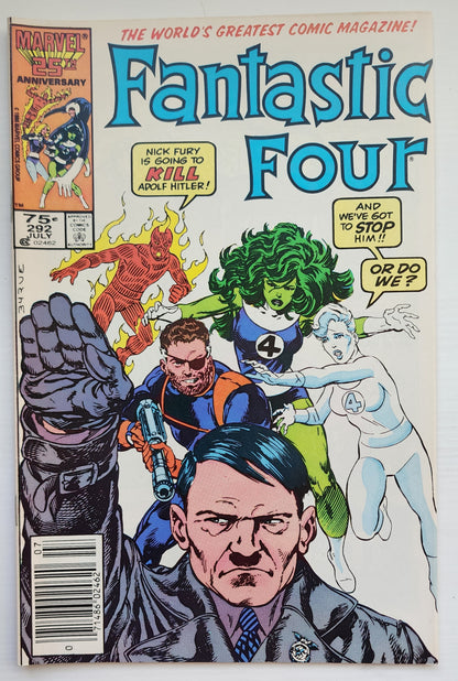 FANTASTIC FOUR #292 1986 NEWSSTAND Fantastic Four MARVEL COMICS