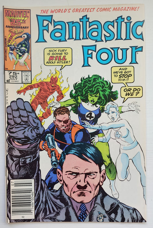 FANTASTIC FOUR #292 1986 NEWSSTAND Fantastic Four MARVEL COMICS