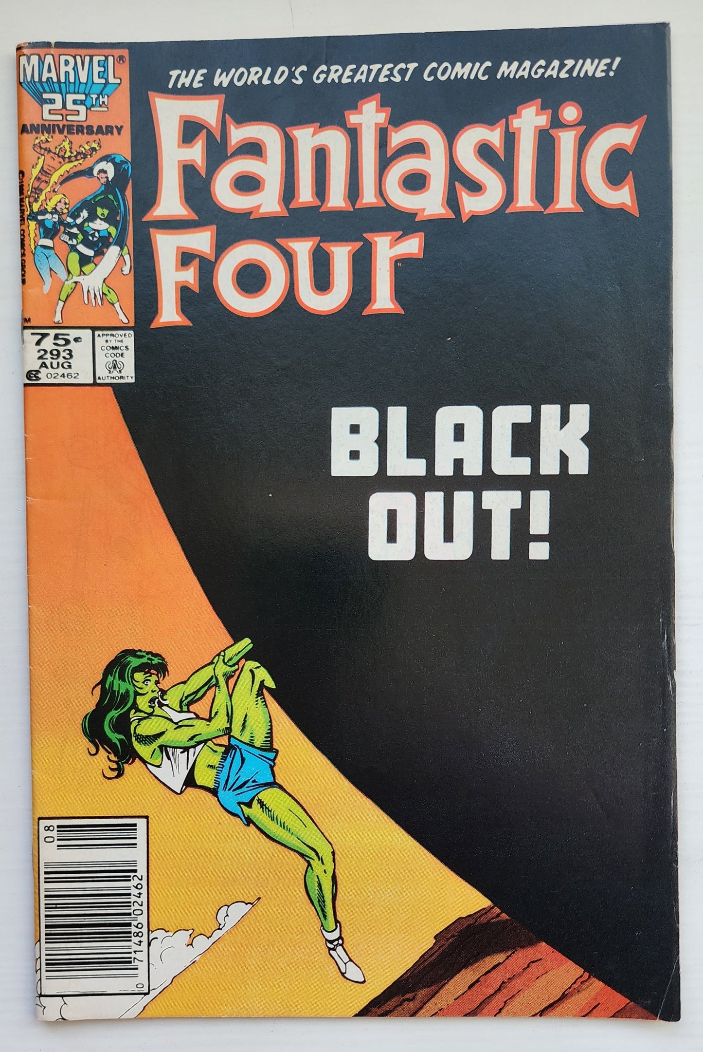 FANTASTIC FOUR #293 1986 NEWSSTAND Fantastic Four MARVEL COMICS