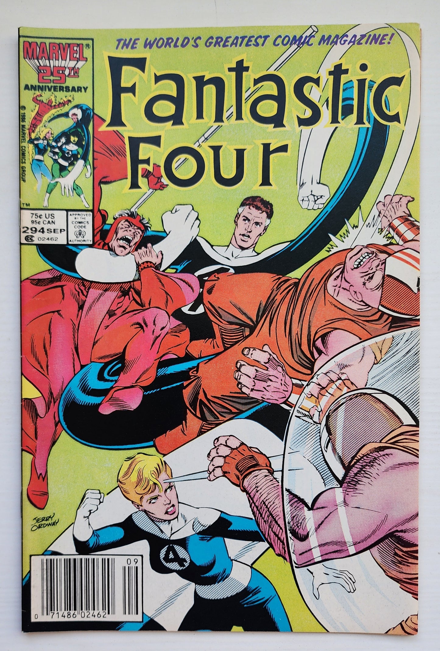 FANTASTIC FOUR #294 1986 NEWSSTAND Fantastic Four MARVEL COMICS