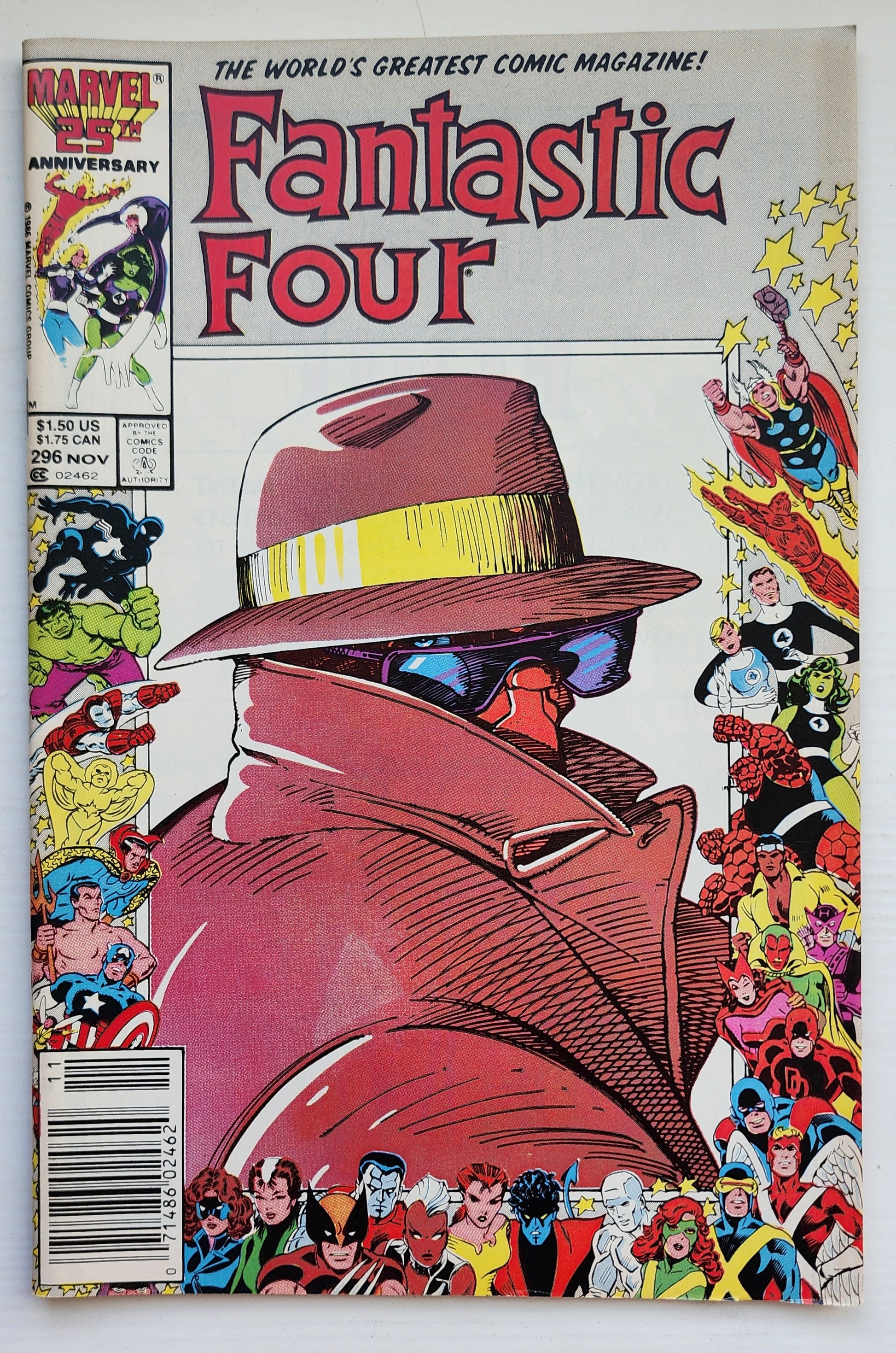 FANTASTIC FOUR #296 1986 NEWSSTAND Fantastic Four MARVEL COMICS