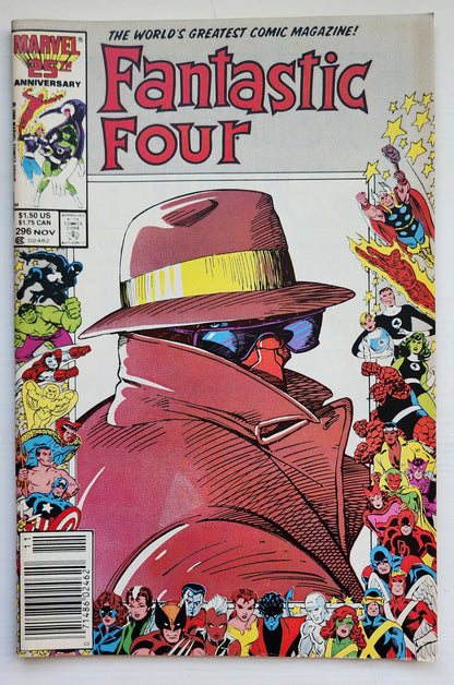 FANTASTIC FOUR #296 1986 NEWSSTAND Fantastic Four MARVEL COMICS