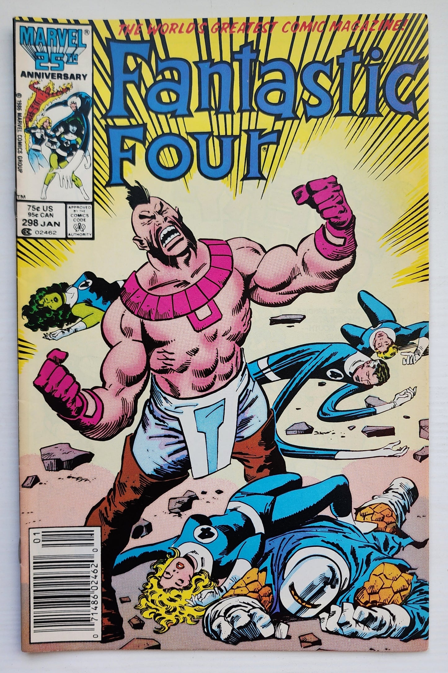 FANTASTIC FOUR #298 1986 NEWSSTAND Fantastic Four MARVEL COMICS