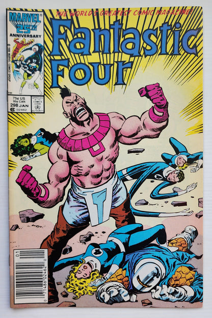 FANTASTIC FOUR #298 1986 NEWSSTAND Fantastic Four MARVEL COMICS