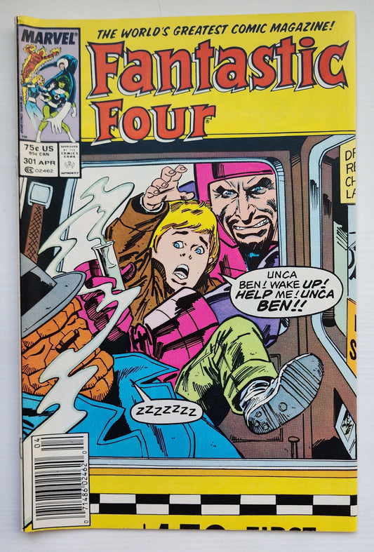 FANTASTIC FOUR #301 1987 NEWSSTAND Fantastic Four MARVEL COMICS