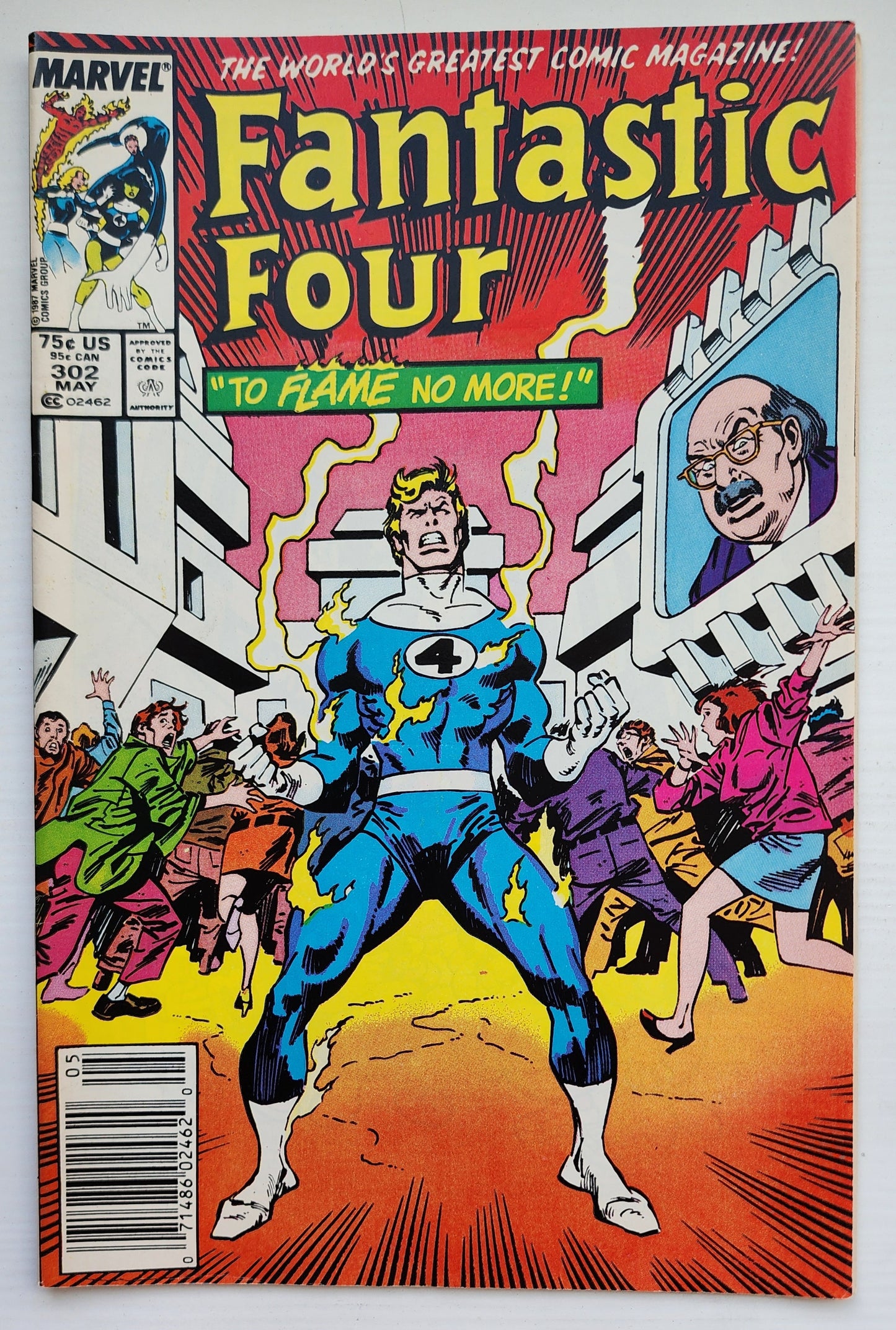 FANTASTIC FOUR #302 1987 NEWSSTAND Fantastic Four MARVEL COMICS