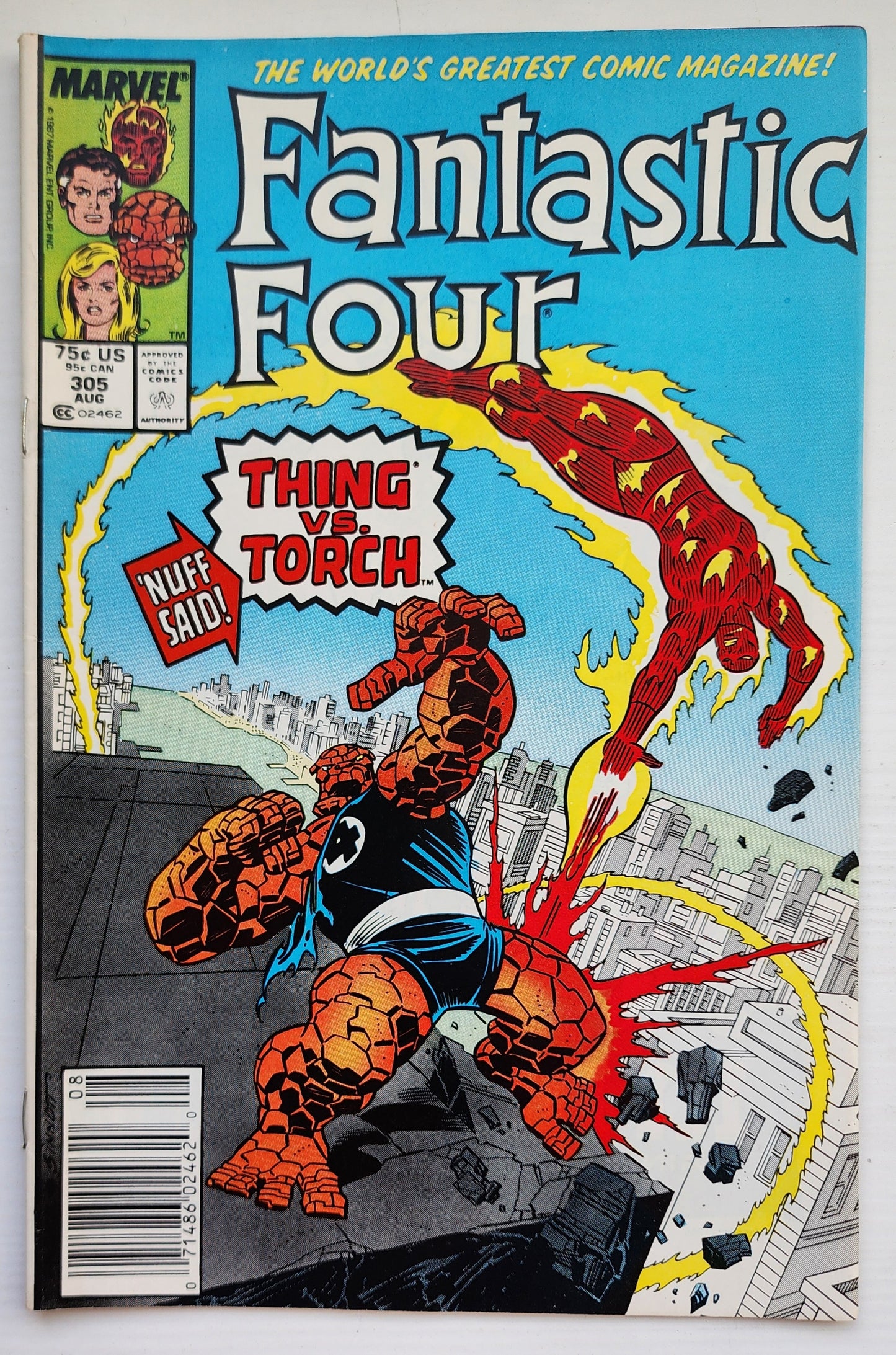 FANTASTIC FOUR #305 1987 NEWSSTAND Fantastic Four MARVEL COMICS