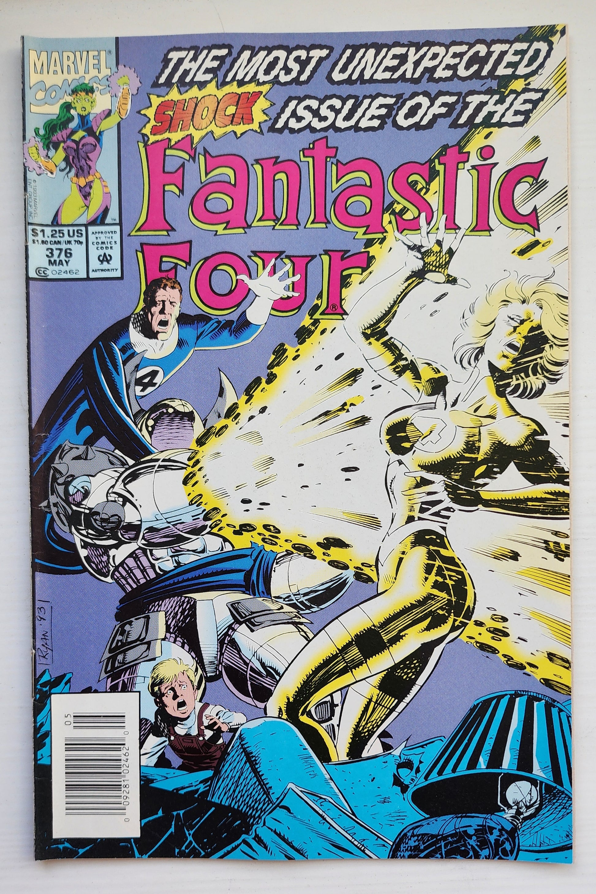 FANTASTIC FOUR #376 1993 NEWSSTAND Fantastic Four MARVEL COMICS