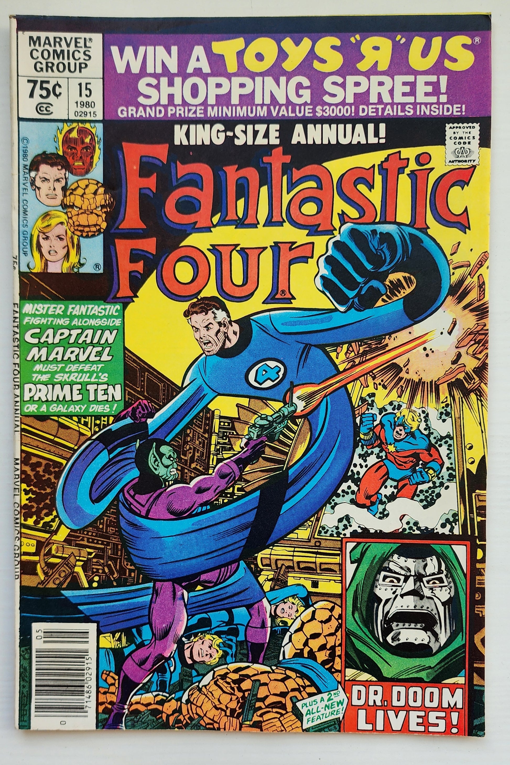 FANTASTIC FOUR ANNUAL #15 1980 NEWSSTAND Fantastic Four MARVEL COMICS