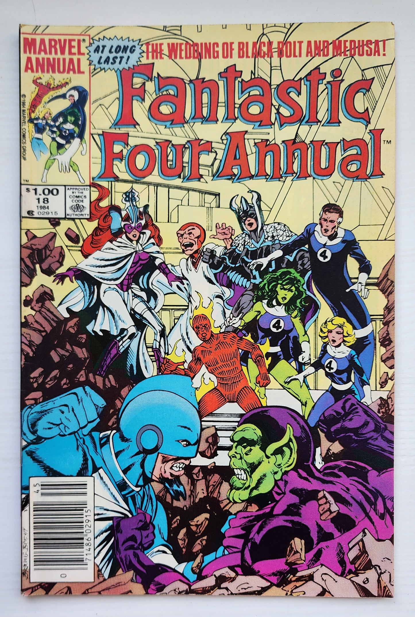 FANTASTIC FOUR ANNUAL #18 1984 NEWSSTAND Fantastic Four MARVEL COMICS