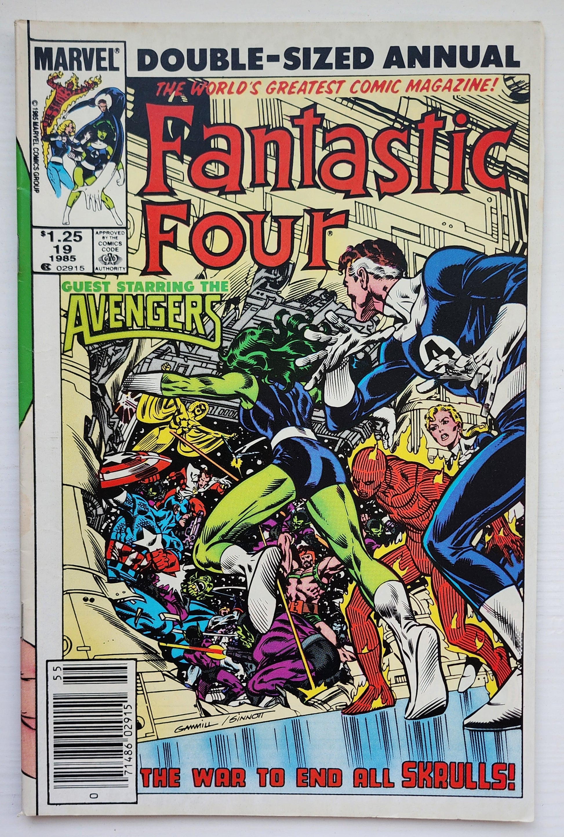 FANTASTIC FOUR ANNUAL #19 1985 NEWSSTAND Fantastic Four MARVEL COMICS
