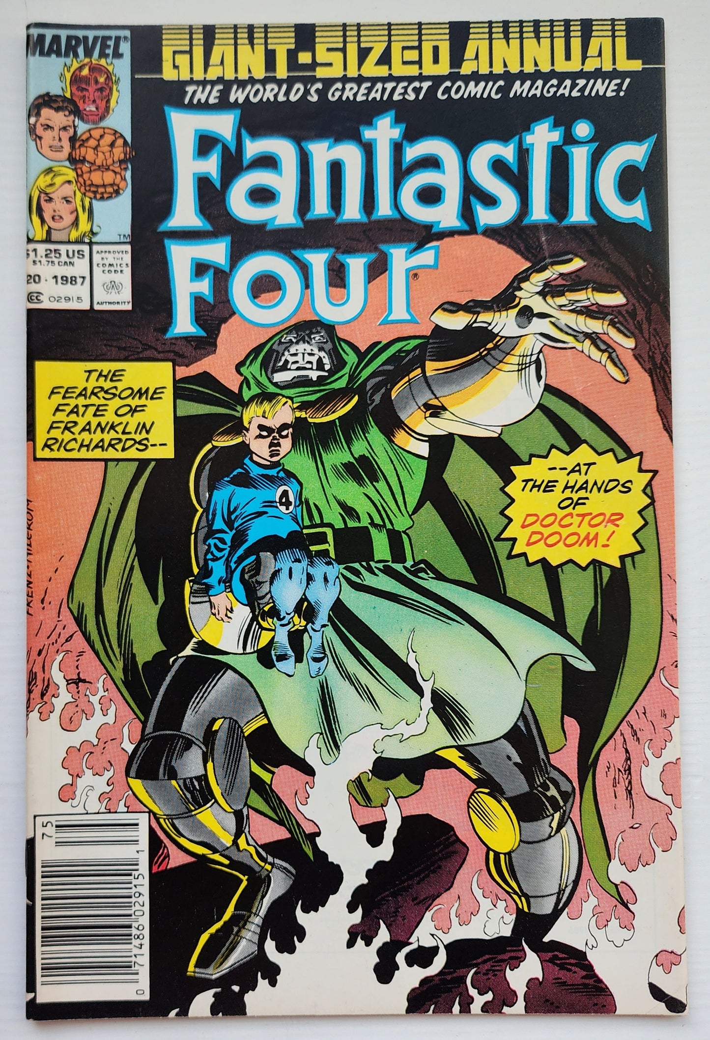 FANTASTIC FOUR ANNUAL #20 1987 NEWSSTAND Fantastic Four MARVEL COMICS
