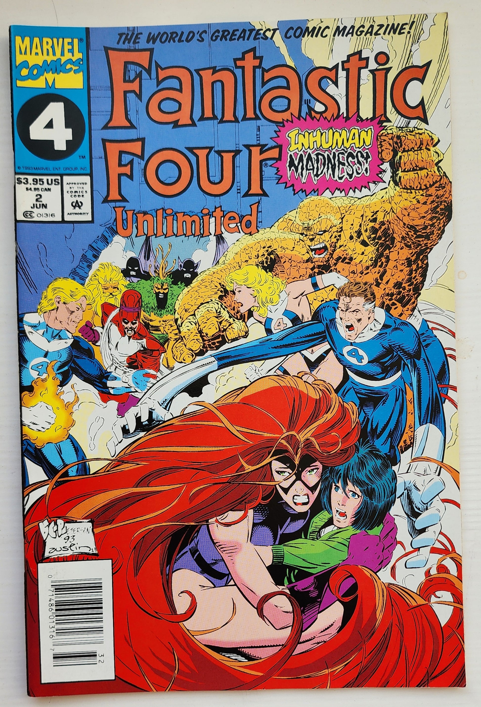 FANTASTIC FOUR UNLIMITED #4 1993 NEWSSTAND Fantastic Four MARVEL COMICS