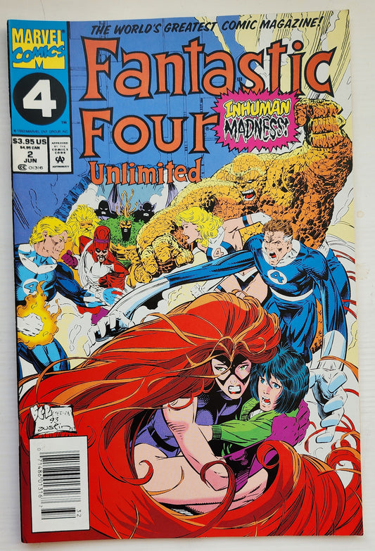 FANTASTIC FOUR UNLIMITED #4 1993 NEWSSTAND Fantastic Four MARVEL COMICS