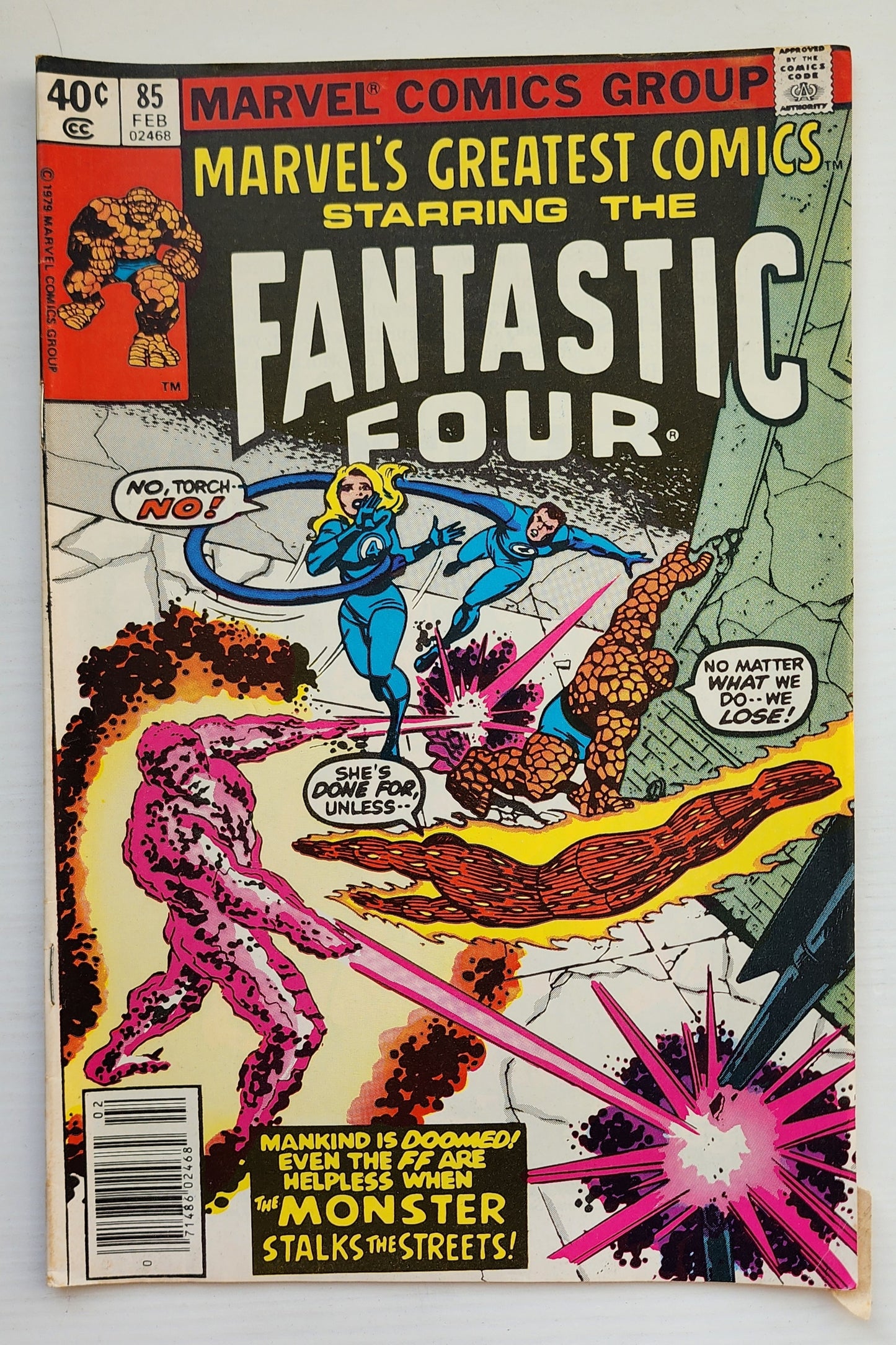 MARVELS GREATEST COMICS #85 FANTASTIC FOUR 1980 NEWSSTAND Fantastic Four MARVEL COMICS