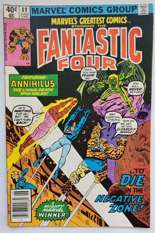 MARVELS GREATEST COMICS #89 FANTASTIC FOUR 1980 NEWSSTAND Fantastic Four MARVEL COMICS