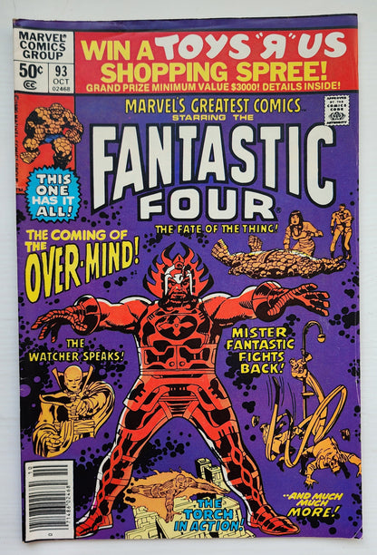 MARVELS GREATEST COMICS #93 FANTASTIC FOUR 1980 NEWSSTAND Fantastic Four MARVEL COMICS